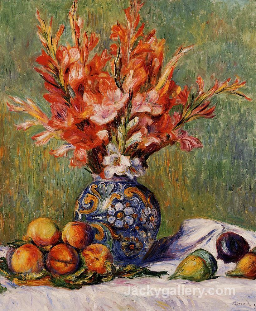 Flowers and Fruit by Pierre Auguste Renoir paintings reproduction